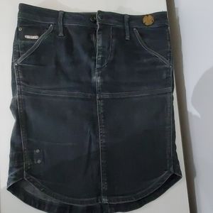 G-Star Raw Dark denim skirt